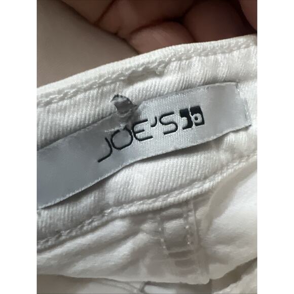 Joe's Womens Mid Rise Skinny Ankle Raw Hem White Size 24 Jeans - Picture 9 of 10